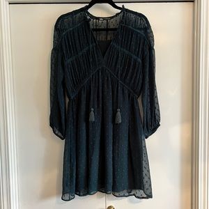 Zara dress with tie neckline size XS